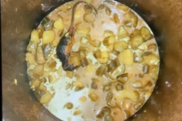 dead Rat in patients food in RINPAS Ranchi