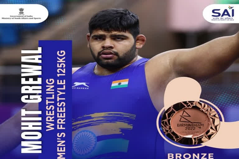 Mohit Grewal bags bronze