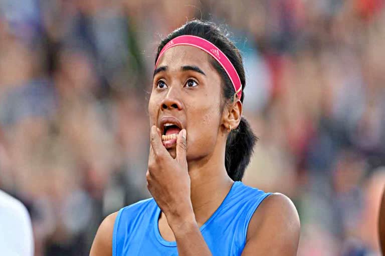 Commonwealth Games 2022  CWG 2022  Hima Das  Hima fails to make it to womens 200m final  Hima das in CWG 2022  India in CWG 2022  हिमा दास  राष्ट्रमंडल खेल 2022  महिलाओं की 200 मीटर स्पर्धा  हिमा फाइनल में जगह बनाने में नाकाम