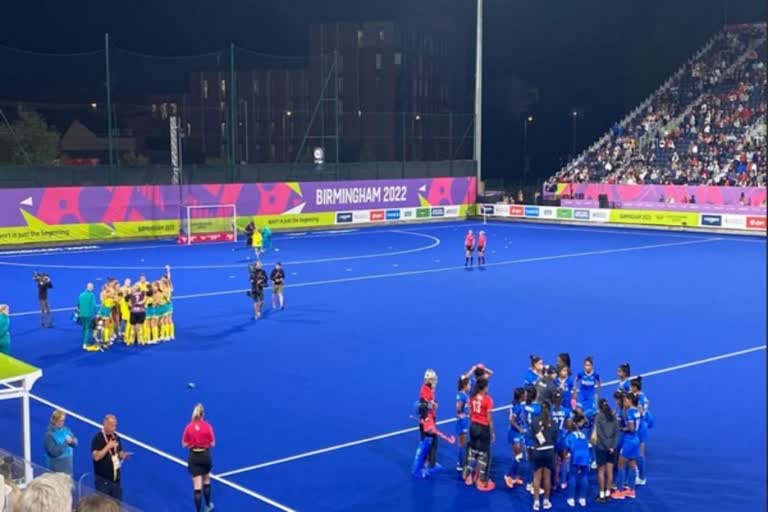 CWG 2022  Indian women s hockey team loses in shootout to Australia  Indian women s hockey team  India vs Australia  കോമൺവെൽത്ത് ഗെയിംസ്  ഇന്ത്യ വനിത ഹോക്കി ടീം  ഇന്ത്യ vs ഓസ്‌ട്രേലിയ  Indian women s hockey team loses in semifinal  കോമൺവെൽത്ത് ഗെയിംസ് വനിത ഹോക്കി സെമി