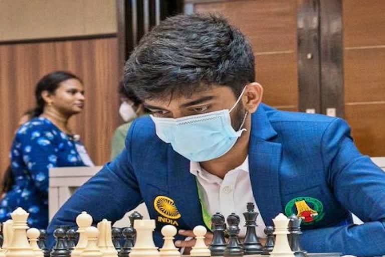 Etv Bh Grandmaster D Gukesh India B beats USA in Chess Olympiad India at Chess Olympiad 44th Chess Olympiad updates arat