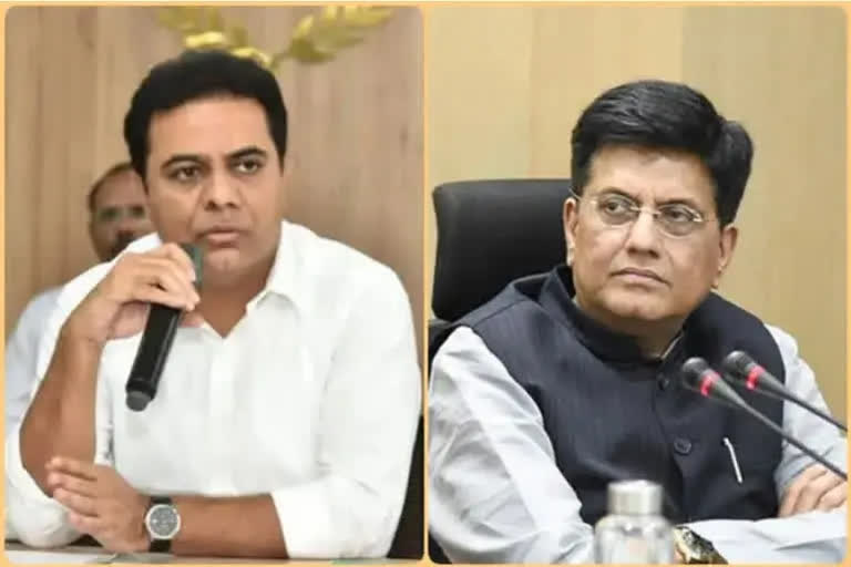 Minister KTR Letter to central minister Piyush Goyal about Handloom Sector