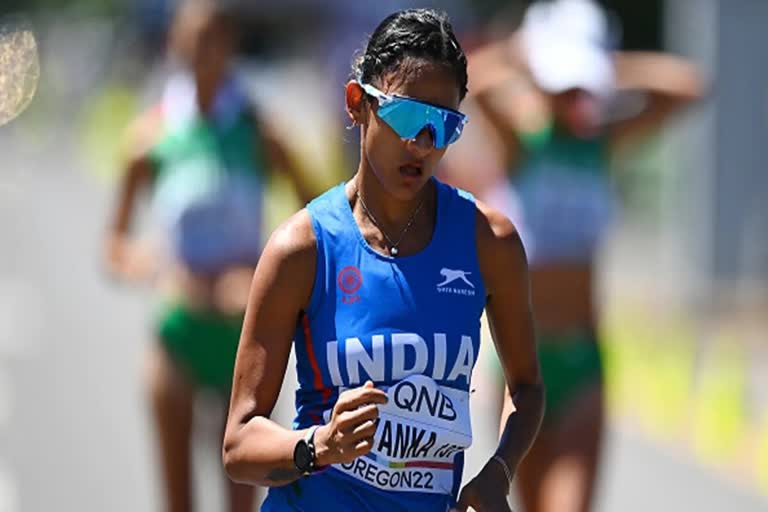 CWG 2022  Priyanka Goswami Wins Silver Medal In Women s 10000m Race Walk  Priyanka Goswami  Priyanka Goswami Wins Silver Medal In CWG 2022  പ്രിയങ്ക ഗോസ്വാമി  പ്രിയങ്ക ഗോസ്വാമിയ്‌ക്ക് വെള്ളി  കോമണ്‍വെല്‍ത്ത് ഗെയിംസ്  കോമണ്‍വെല്‍ത്ത് ഗെയിംസ് 2022