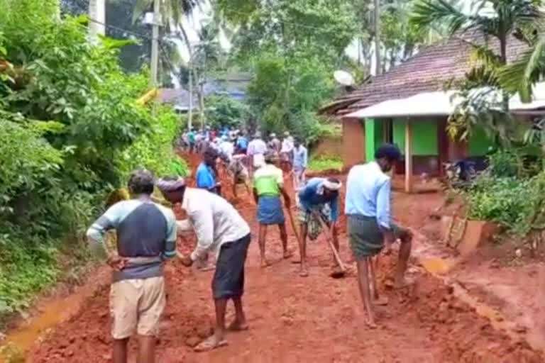 villagers did repair of road
