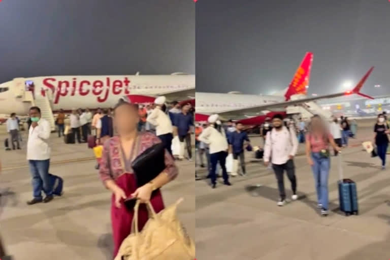 SpiceJet flyers walk on Delhi airport's tarmac after waiting for bus for 45 min; DGCA probe begins