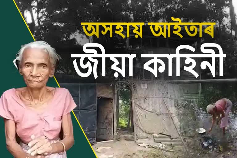 Helpless grandmother from Nalbari