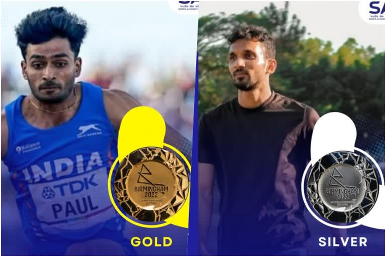 India wins gold and silver in men's triple jump in Commonwealth Games
