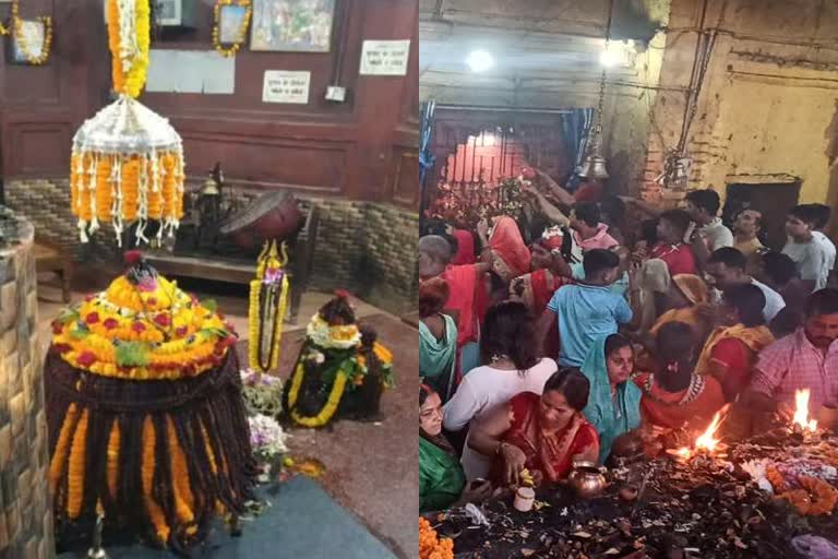 बाबा बिटेश्वरनाथ मंदिर में शिवभक्तों की भीड़