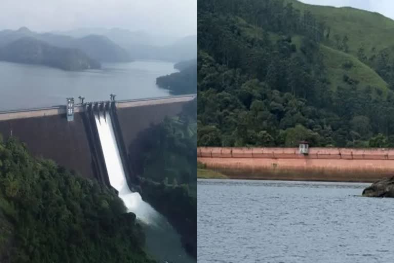 dams water level rising  idukki dam  mullapeiyar dam  water level rising in idukki and mullaperiyar dams  ഇടുക്കി ഡാം  മുല്ലപ്പെരിയാർ ഡാം  ഇടുക്കി മുല്ലപ്പെരിയാർ ഡാം ജലനിരപ്പ്  പെരിയാർ തീരത്ത് ജാഗ്രത  ഡാമുകളിലെ ജലനിരപ്പ്  ഇടുക്കി ഡാം തുറന്നു  ഇടുക്കി ഡാമിലെ ജലനിരപ്പ്  പെരിയാർ തീരത്ത് കർശന ജാഗ്രത  മുല്ലപ്പെരിയാർ അണക്കെട്ട് ജലനിരപ്പ്