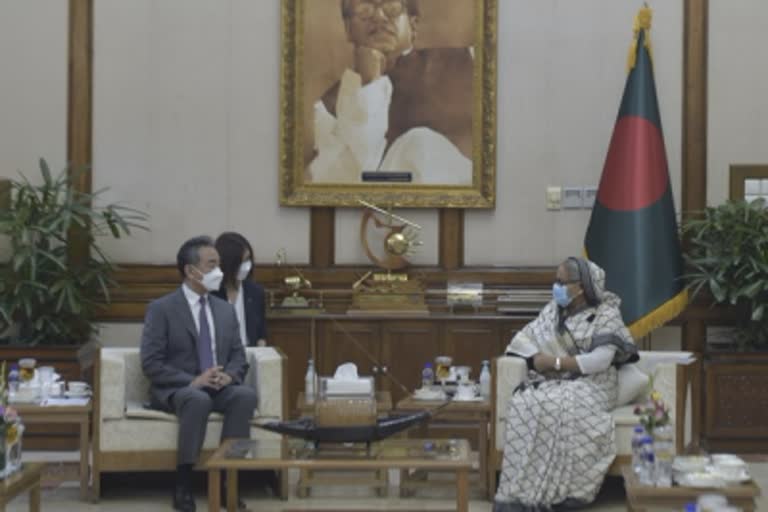 Bangladesh PM's meets with Chinese Foreign Minister in Dhaka