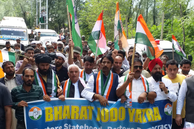 J&K Pradesh Congress is holding Padyatra in Dooru Anantnag