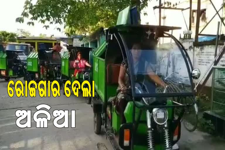 women became self sufficient by driving garbage collection vehicle in jagatsinghpur