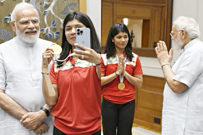 निकहत जरीन गोल्ड मेडल  निकहत जरीन खबरें  nikhat zareen pm modi selfie  nikhat zareen news  nikhat zareen gold medal in cwg  Nikhat Zareen CWG  nikhat zareen  India In CWG 2022  cwg golden girl nikhat zareen  CWG 2022