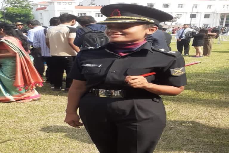 Vanshika Pandey of Rajnandgaon achieved rank of lieutenant