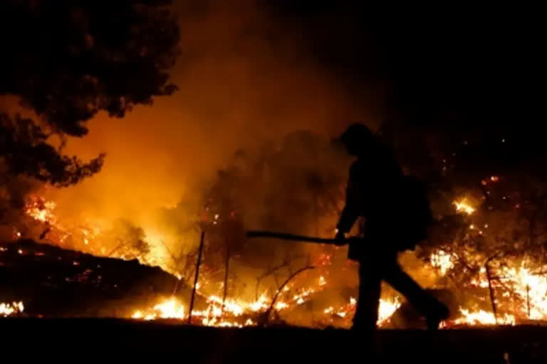 Wildfires were still rampaging across southeastern France, with several firefighters injured and thousands of residents evacuated