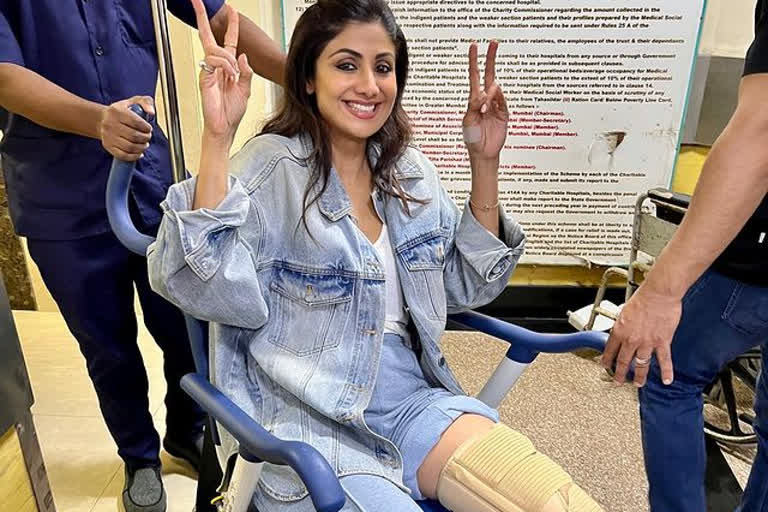 shilpa shetty injured