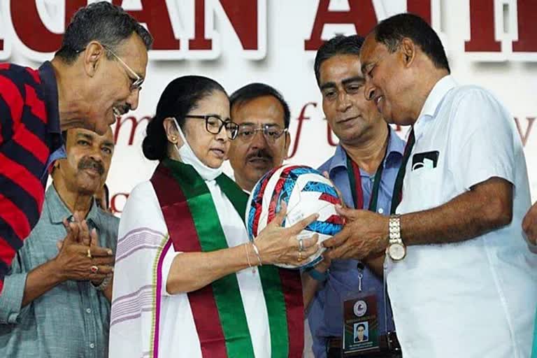 CM at Mohun Bagan Tent