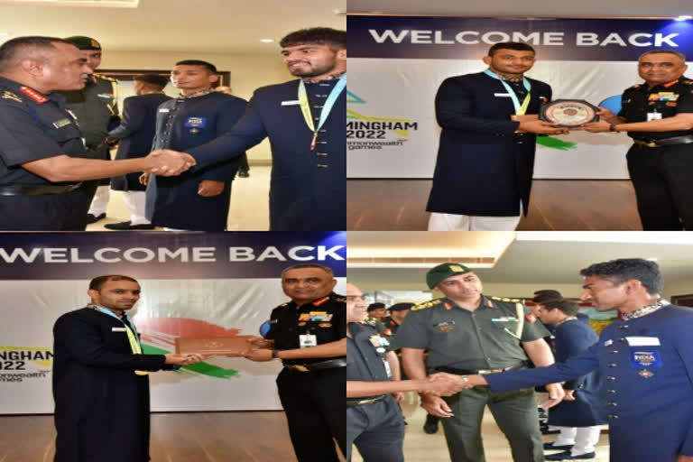 Army chief felicitates Army participants in the Commonwealth Games