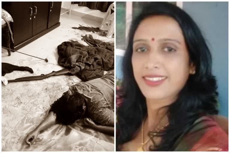 man Shot and killed his wife in Kodagu  Kodagu crime news  woman murder in Kodagu  ಹೆಂಡ್ತಿಯನ್ನು ಗುಂಡು ಹಾರಿಸಿ ಕೊಂದ ಗಂಡ  ಕೊಡಗು ಜಿಲ್ಲೆಯಲ್ಲಿ ಕೌಟುಂಬಿಕ ಕಲಹಕ್ಕೆ ಮಹಿಳೆಯೊಬ್ಬಳು ಬಲಿ  ಹೆಂಡ್ತಿ ಮೇಲೆ ಗುಂಡು ಹಾರಿಸಿ ಬರ್ಬರ ಕೊಲೆ  ಗಂಡ ಮತ್ತು ಹೆಂಡ್ತಿ ಜಗಳ  ಕೌಟುಂಬಿಕ ಕಲಹವೇ ಹತ್ಯೆಗೆ ಕಾರಣ