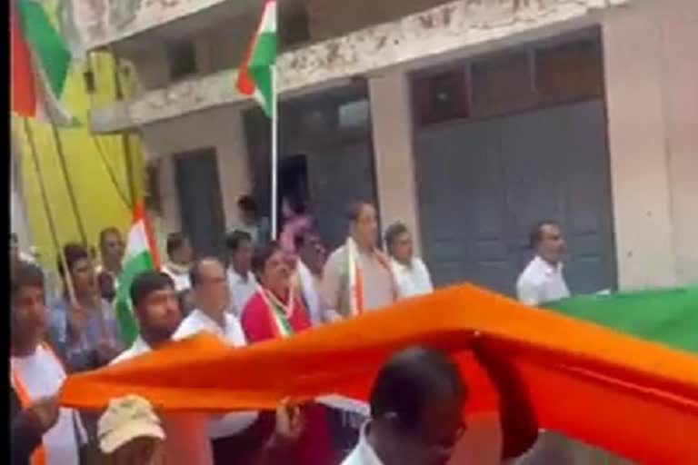 Pramod Dubey accused of insulting the tricolor in raipur