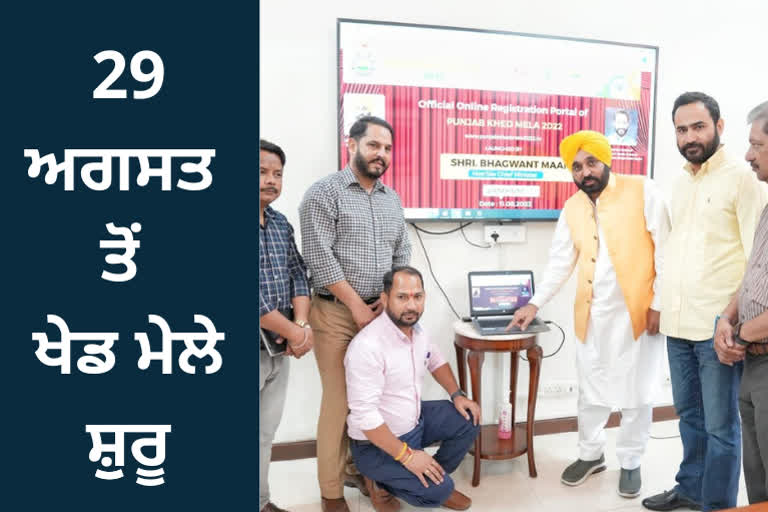 ਮੁੱਖ ਮੰਤਰੀ ਭਗਵੰਤ ਮਾਨ ਵੱਲੋਂ ਪੰਜਾਬ ਖੇਡ ਮੇਲੇ ਦਾ ਪੋਰਟਲ ਲਾਂਚ