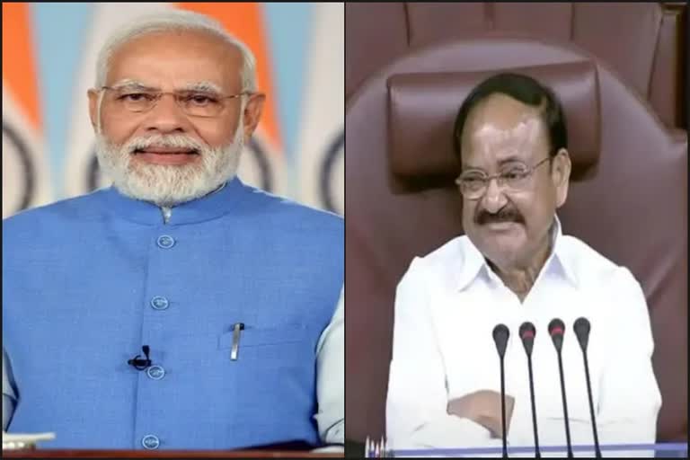 PM Modi compares Venkaiah Naidu with Vinoba Bhave, says your energy affectsEtv Bharat