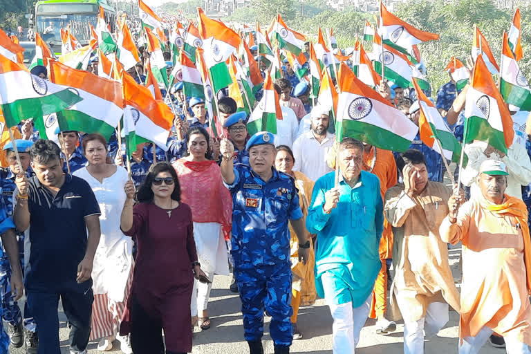 Amrit Mahotsav Run for Unity by RAF 103 Battalion