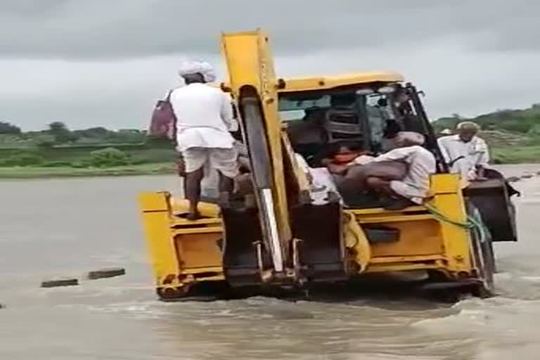 mandsaur sarpanch JCB video