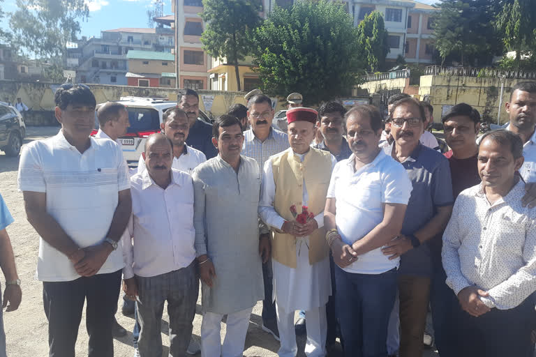 Former CM Dhumal in Hamirpur