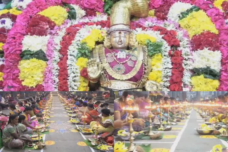 அண்ணாமலையார் ஆலயத்தில் ஆயிரத்தி எட்டு குத்து விளக்கு பூஜை
