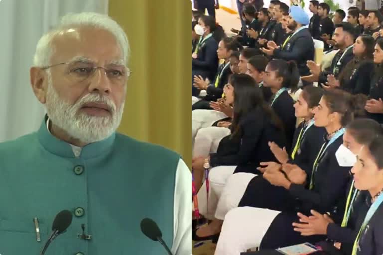 PM Modi interacts with Common wealth Games Medallists