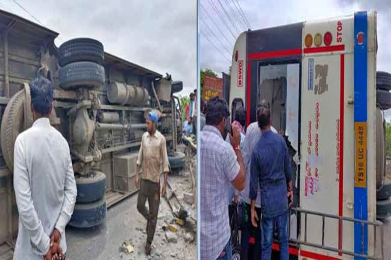 TS rtc bus accident in kamareddy