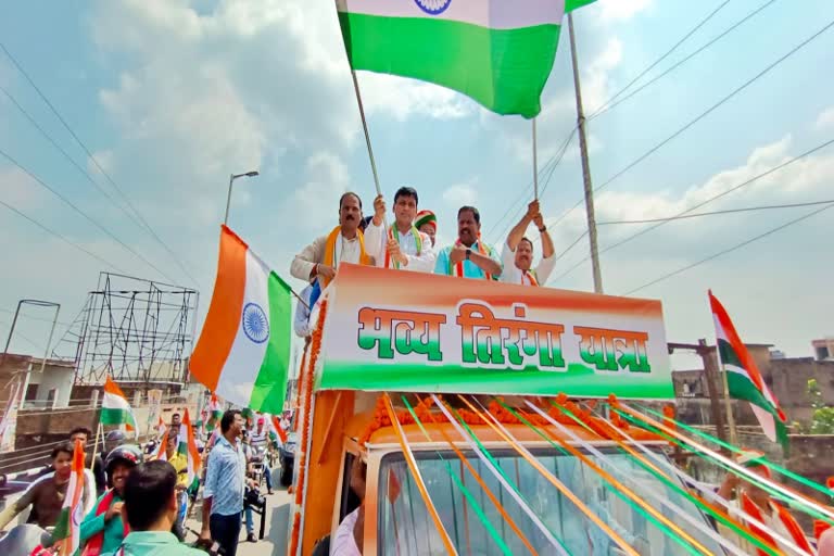 Nityanand Rai took out tiranga yatra in Muzaffarpur