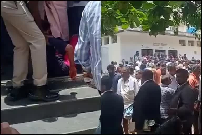 Karnataka Man slits wifes throat in court premises