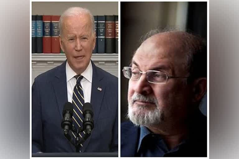 Biden expresses shock over Salman Rushdies attack