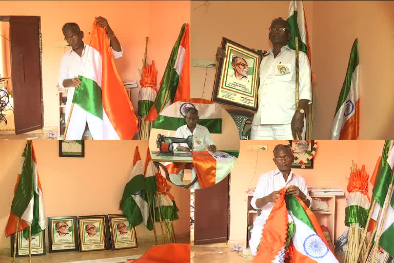 sixty-years-old-man-subhani-making-national-flags-out-of-fondness-for-pingali-in-eluru-district