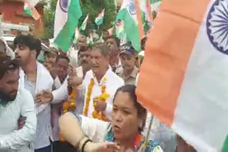 Harish Rawat attacks BJP during Congress's Bharat Jodi Tiranga Yatra in Haridwar