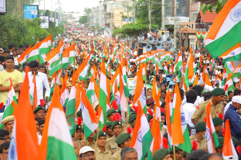 76th Independence day celebrations across the telangana