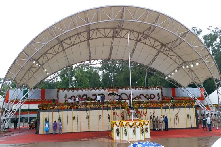 Independence Day program at Morhabadi Ground in Ranchi