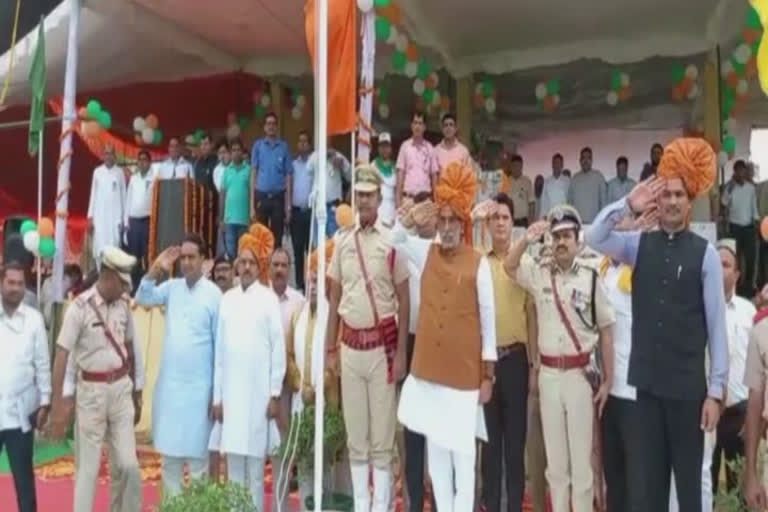Krishnapal Gurjar hoisted tricolor in Ballabhgarh