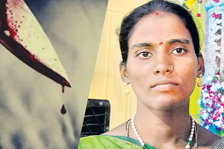 karimnagar telangana  husband brutally killed wife  husband cut wife throat  crime on Independence Day  ഭർത്താവ് ഭാര്യയെ കഴുത്തറുത്ത് കൊന്നു  തെലങ്കാന  കരീംനഗർ  ഭർത്താവ് ഭാര്യയെ കൊലപ്പെടുത്തി  കേശവപട്ടണം  സിരിഷയാണ് കൊല്ലപ്പെട്ടു