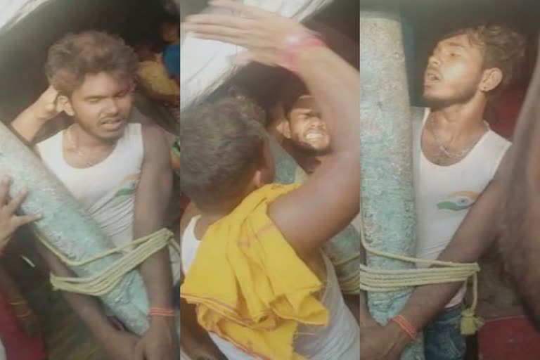 youth assaulted in vaishali viral video