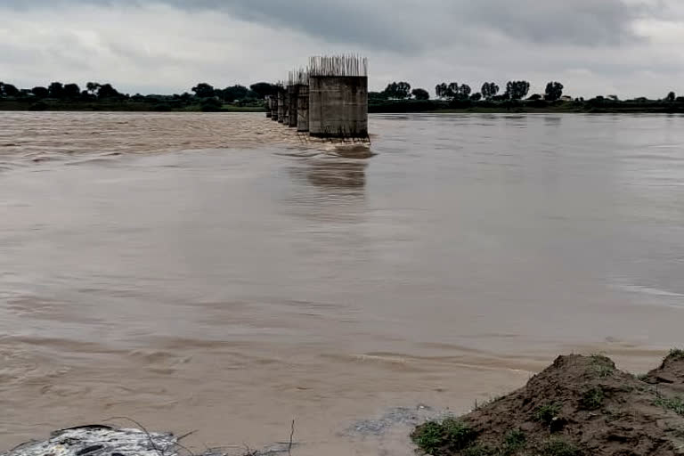 Hdoti rivers in spate due to heavy rain in Kota region