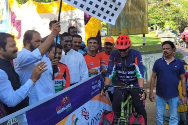 Kerala cyclist pedals to London with message of peace