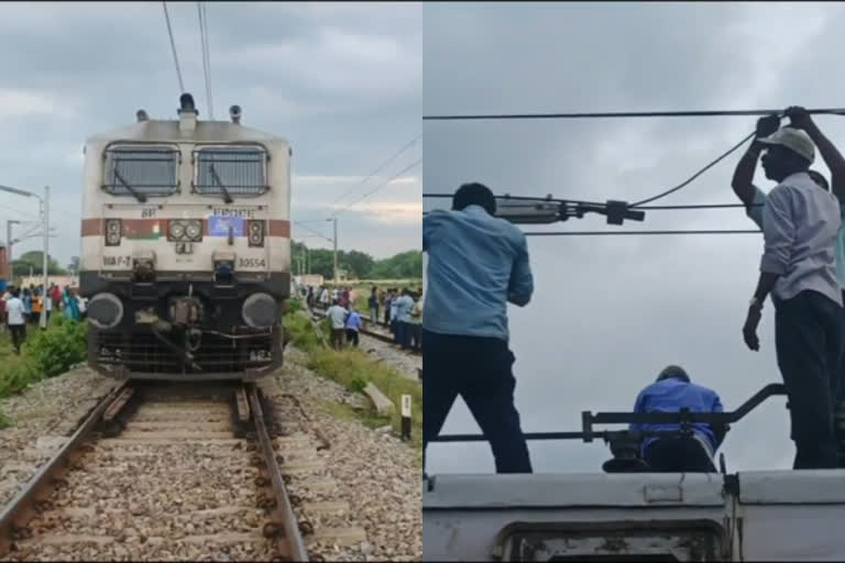 Rail traffic affected due to high voltage wire tripping