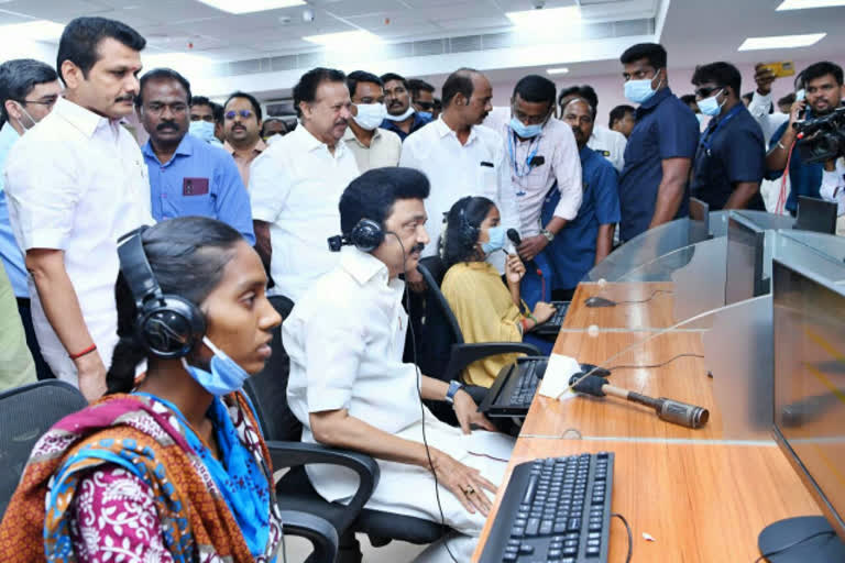 cm stalin  CM Stalin inspect Minnagam  tamil nadu cm stalin  Minnagam  TN EB head office  மின்னகத்தில் முதலமைச்சர் ஆய்வு  மின்நுகர்வோர் குறைதீர்க்கும் மையத்தில் முதலமைச்சர் ஆய்வு  மின்நுகர்வோர் குறைதீர்க்கும் மையம்  தமிழ்நாடு முதலமைச்சர்