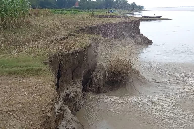 erosion of Ganga in Sahibganj