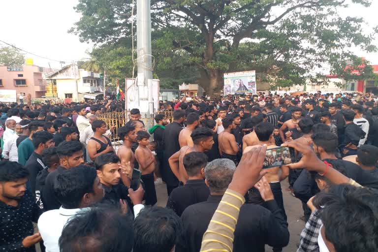 ಮುಸ್ಲಿಂ ಬಾಂಧವರಿಂದ ಹಸೇನ್ ಹುಸೇನ್ ಆಚರಣೆ