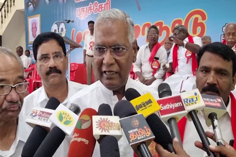 அதிமுக இரு பிரிவுகளாக பிரிந்து கொள்கை இல்லாமல் சீர்குலைந்து வருகிறது... சிபிஐ ராஜா விமர்சனம்