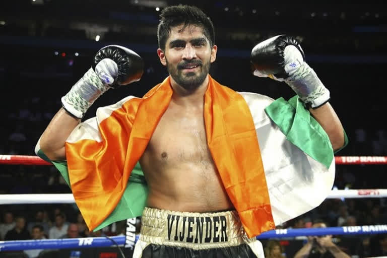 Vijender Singh returns to winning ways in pro boxing after knocking out Ghana Eliasu Sulley